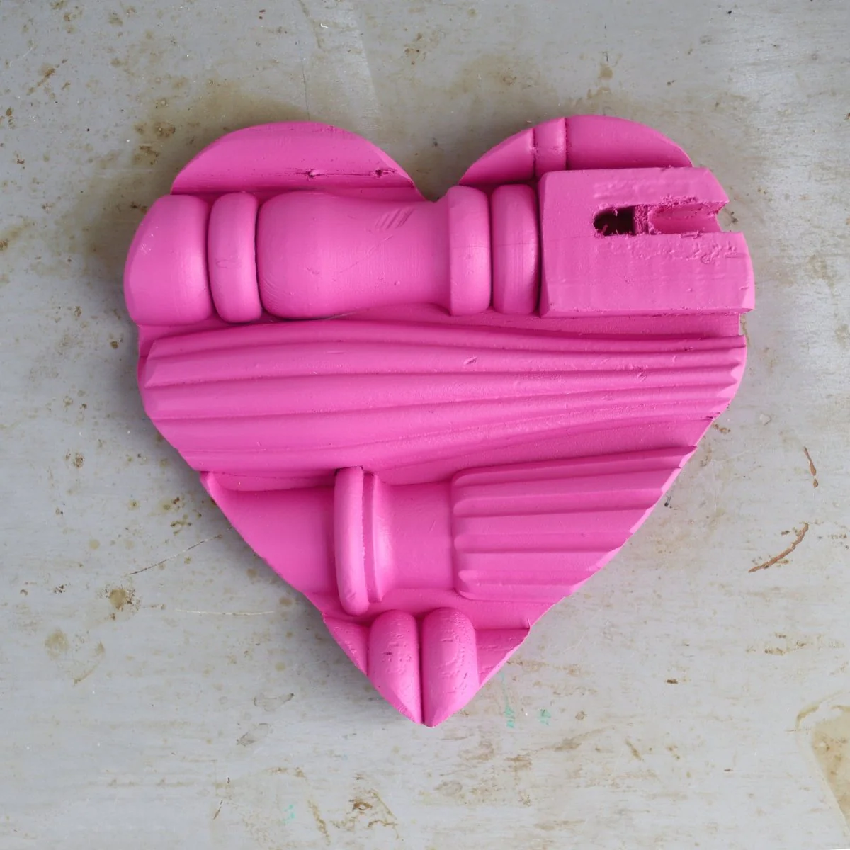 Reclaimed Piano Spindle Hearts - Image 6