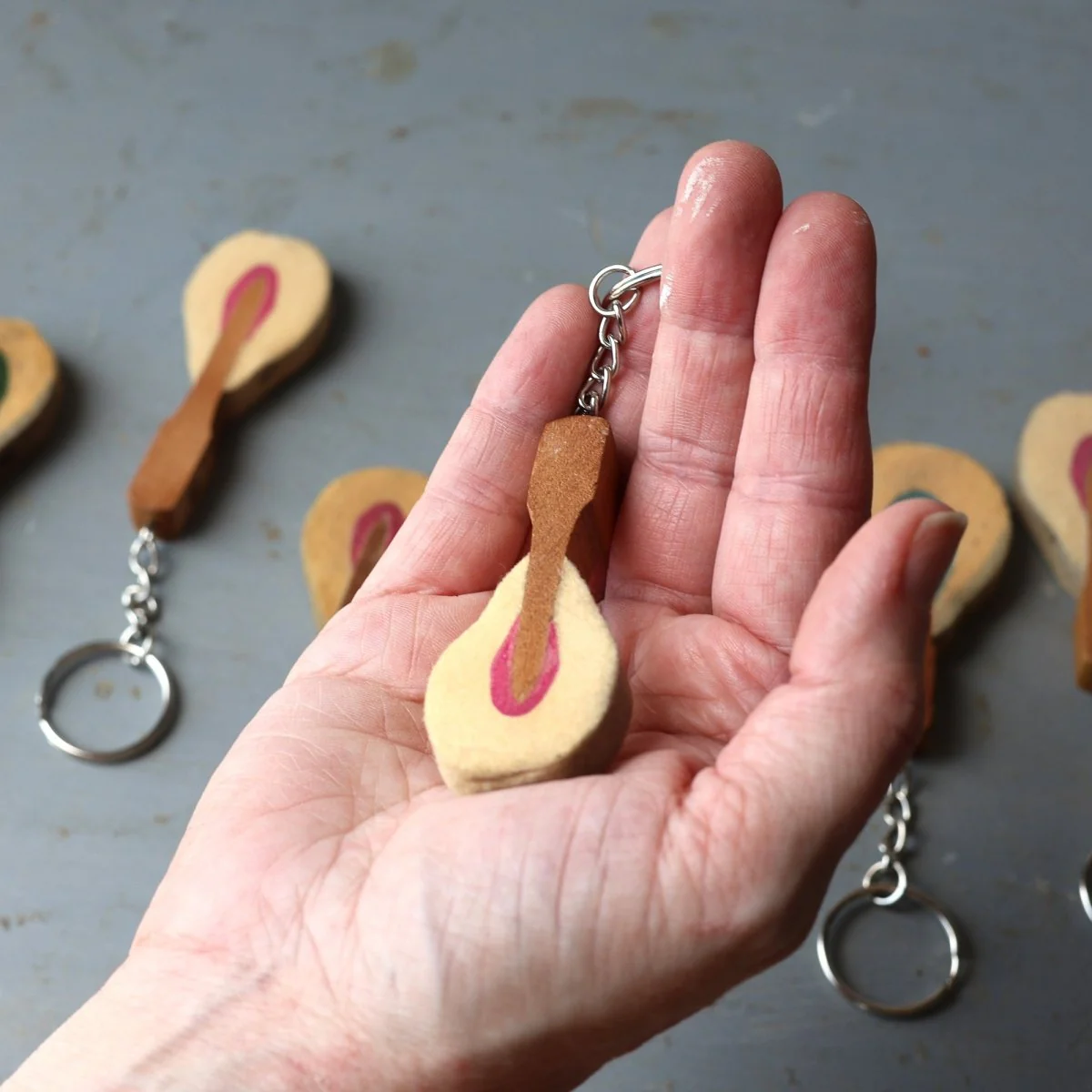 Reclaimed Piano Hammer Keychains - Image 3