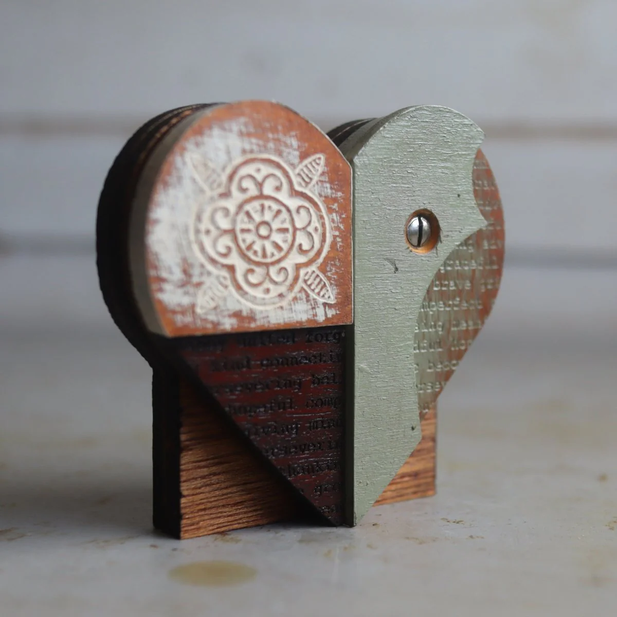 Reclaimed Wooden Heart Emojis - Image 16