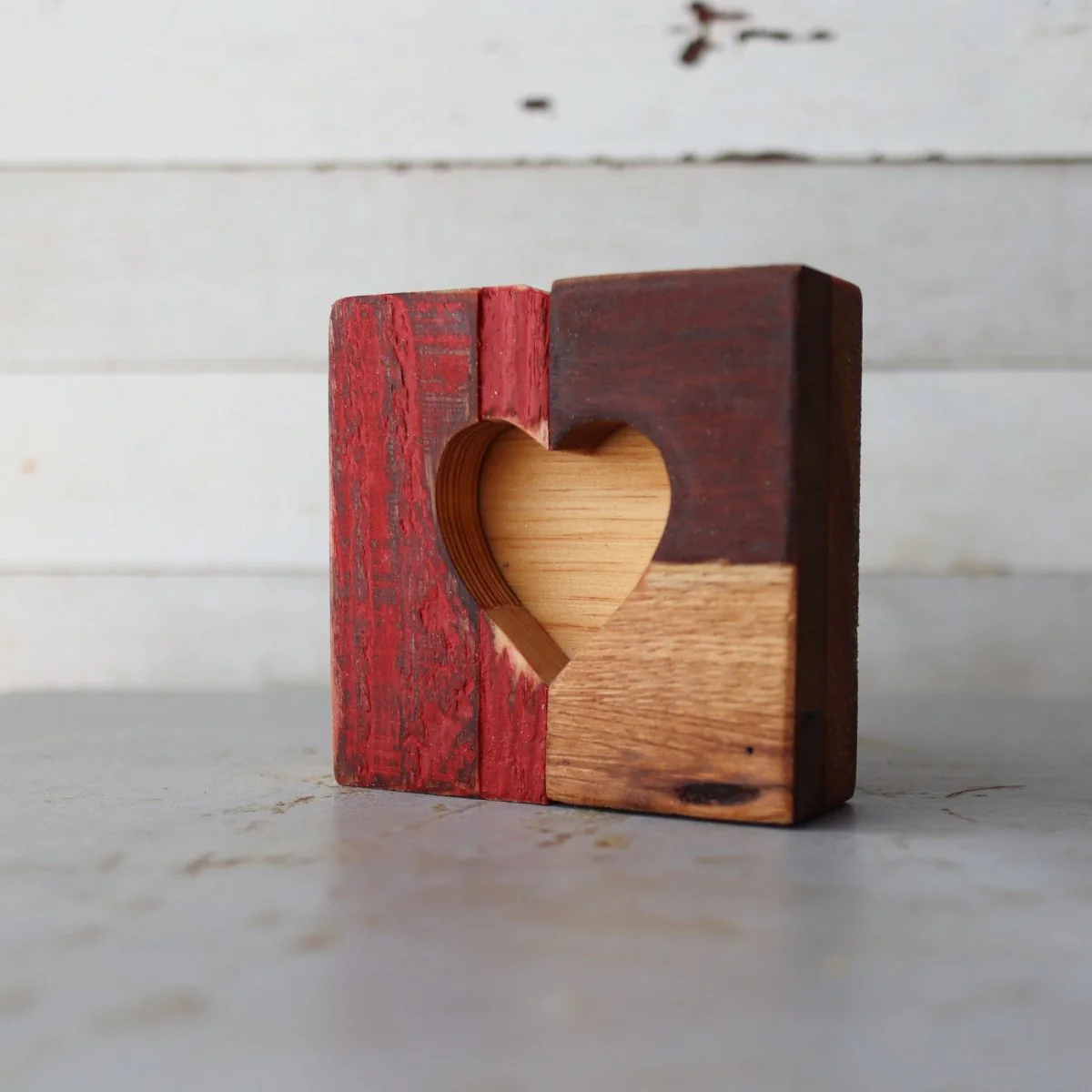Rustic Reclaimed Wood Heart Tiles - Image 14
