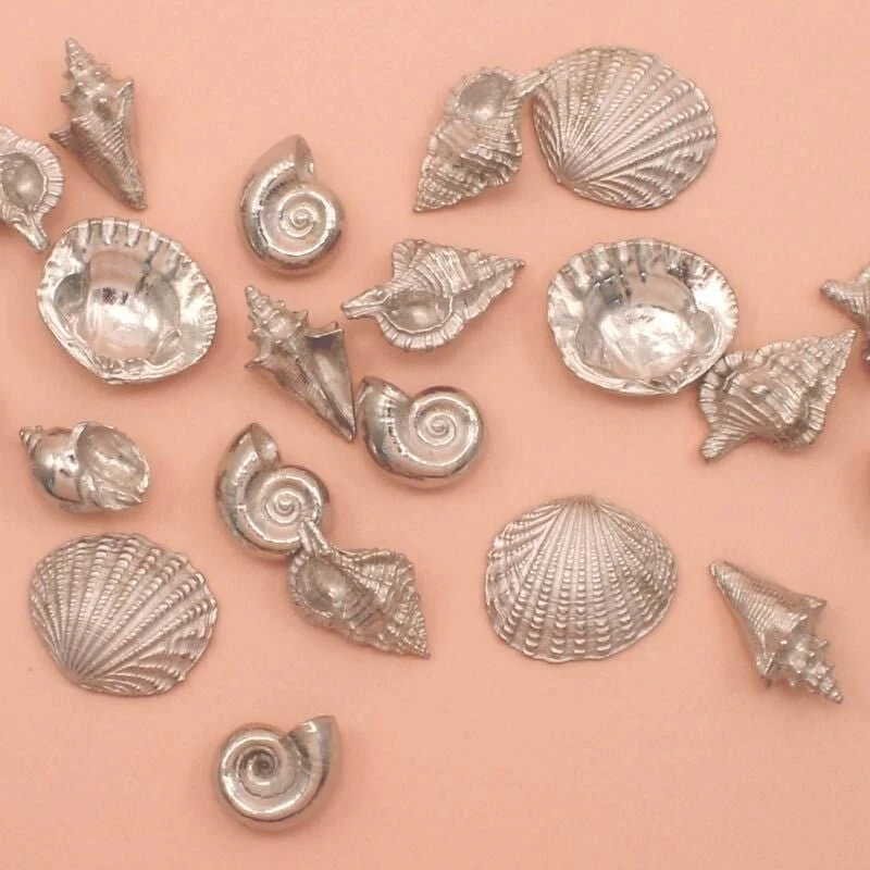 Seashells Pocket Pewter Charms Bulk 50 Piece - Image 3