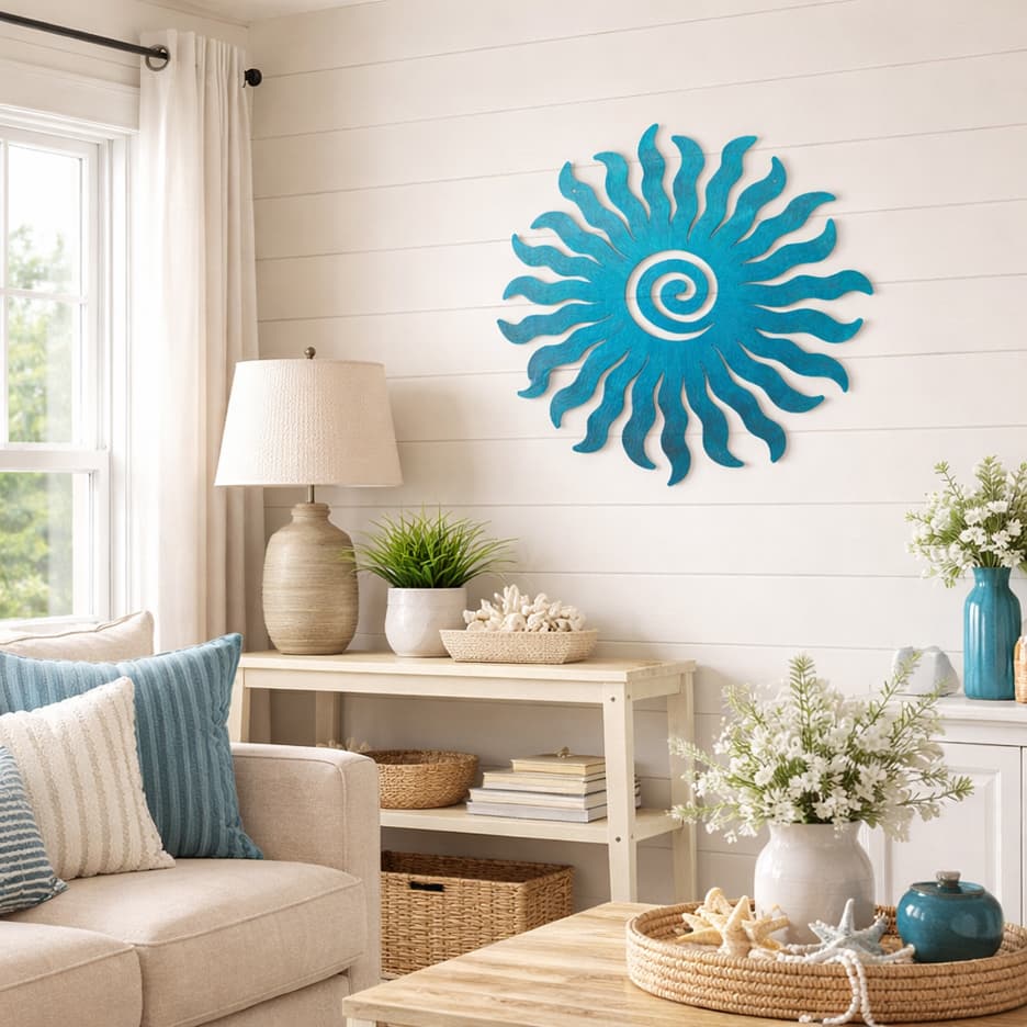 Sun Burst Metal Wall Art | Indoor or Outdoor Decor - Image 4