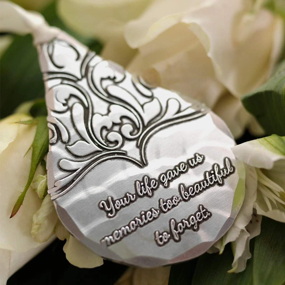 Teardrop Memorial Christmas Ornament - Image 2
