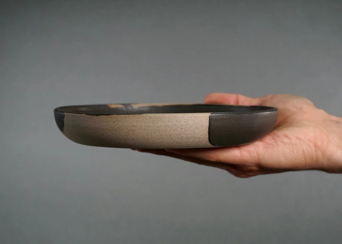 The Earthenware Dinnerware Set – Gray and Black - Image 9