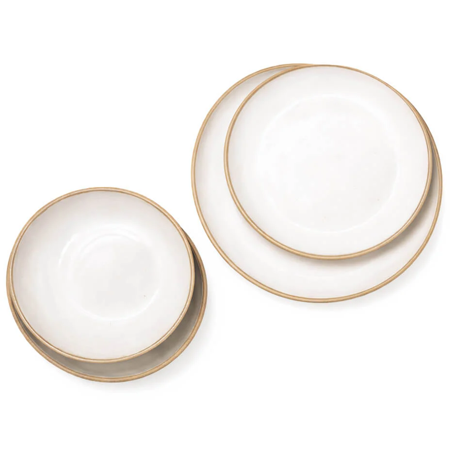 The Dinnerware Set - Gray/White