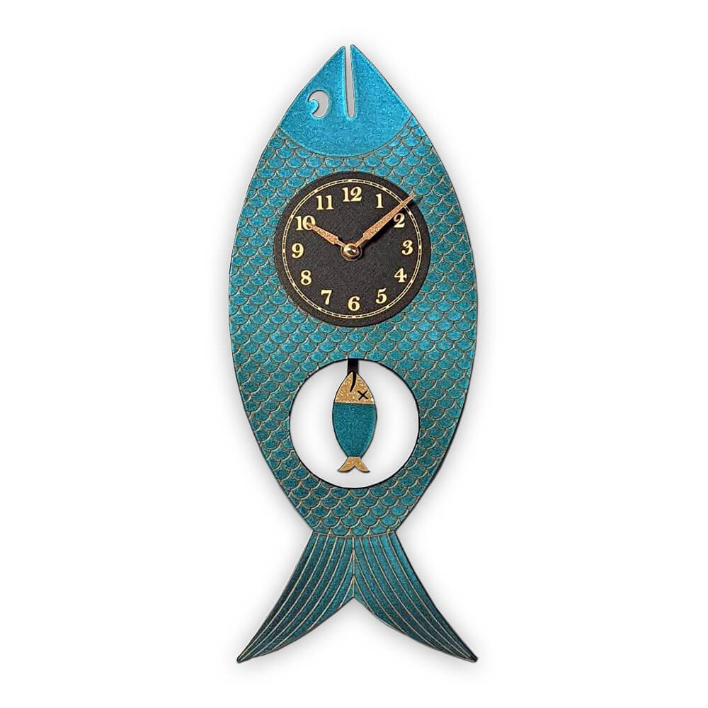 Wanda Fish Clock with Swinging Pendulum by Leonie Lacouette - Image 3