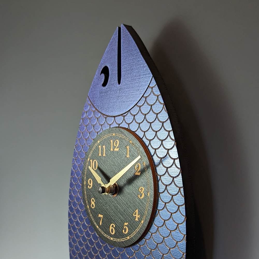Wanda Fish Clock with Swinging Pendulum by Leonie Lacouette - Image 4