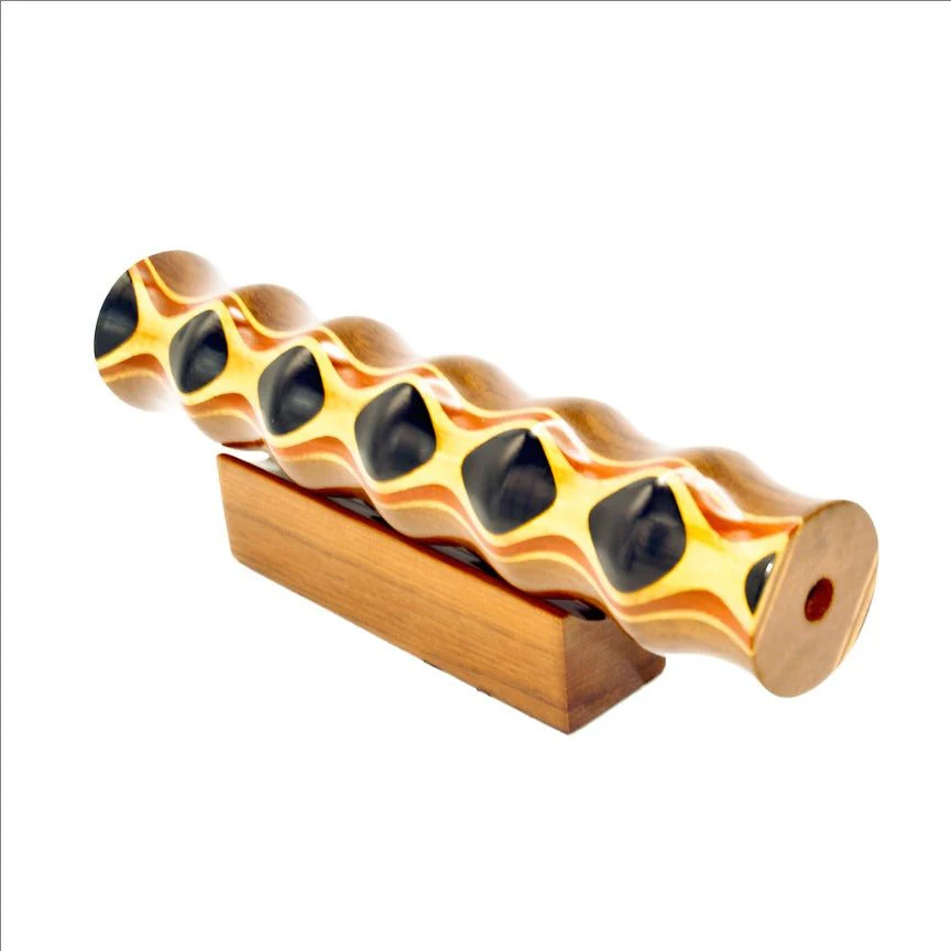 Wood Kaleidoscope 9" Teleidoscope Teak / Ebony - Image 3